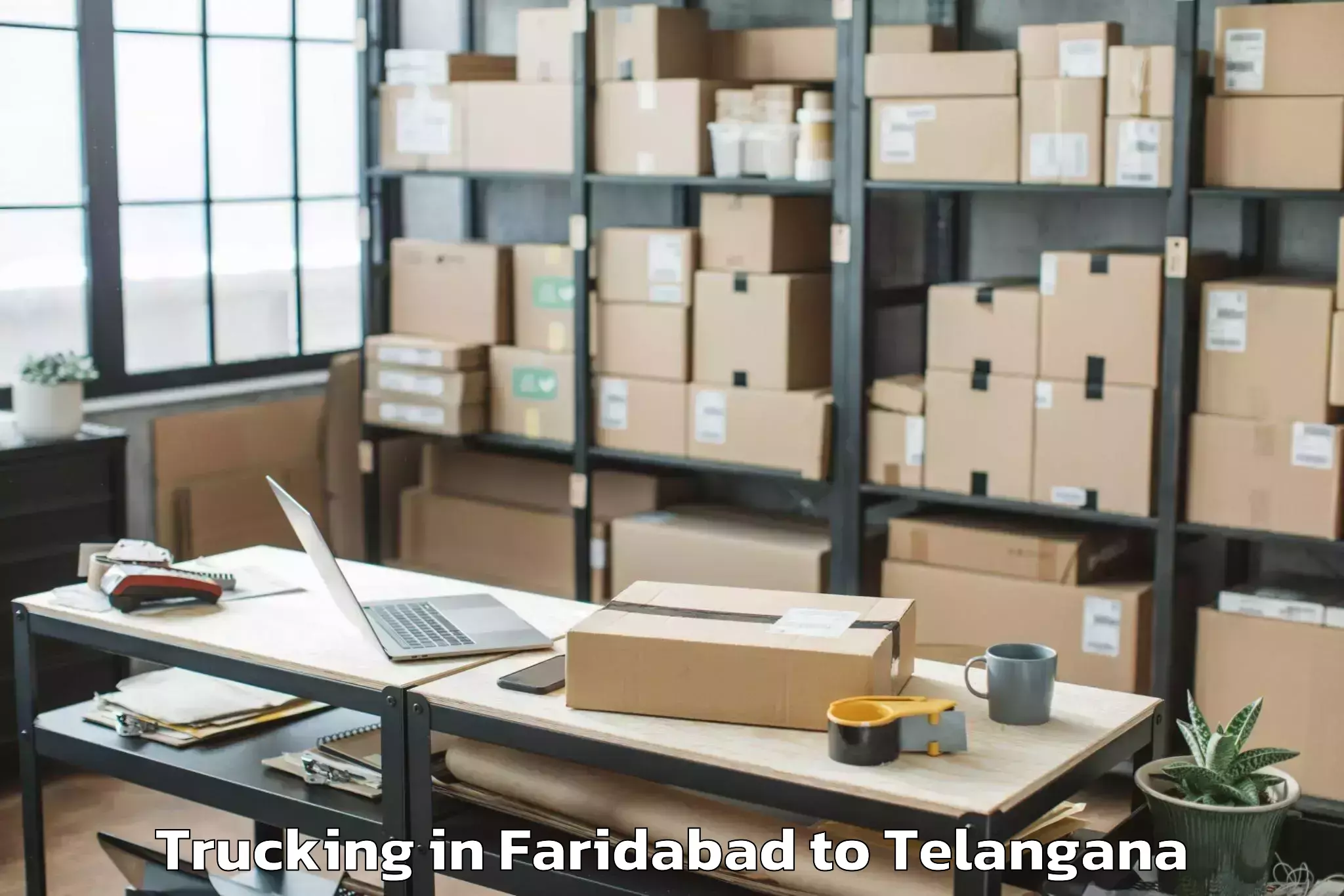 Easy Faridabad to Kulcharam Trucking Booking